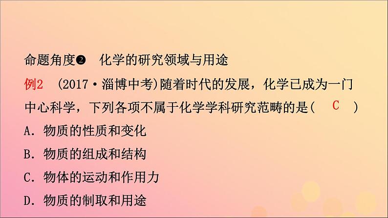 山东专版中考化学总复习第一讲走进化学殿堂课件五四制第6页