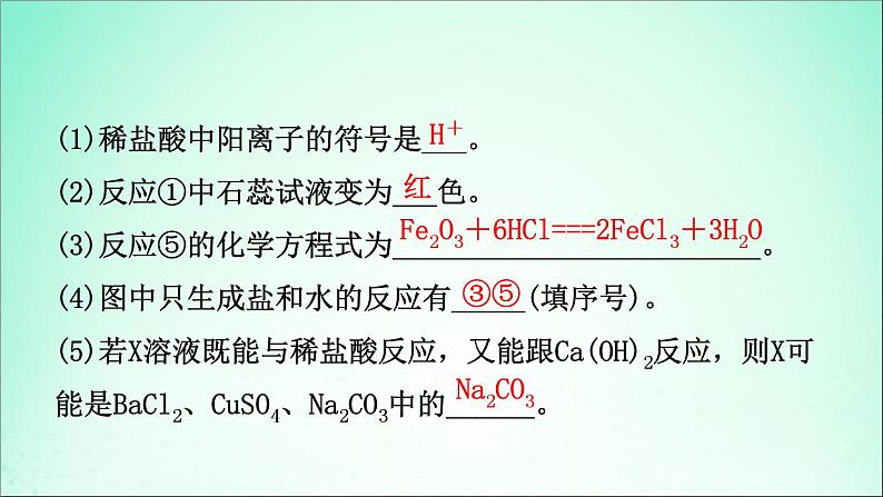 山东专版中考化学总复习第八讲常见的酸和碱第1课时酸和碱课件五四制第6页