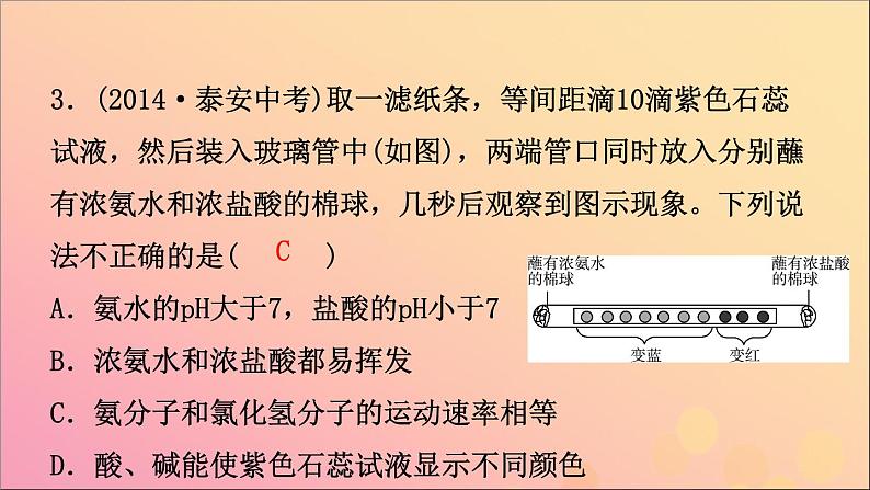 山东专版中考化学总复习第八讲常见的酸和碱第2课时溶液的酸碱性酸碱中和反应课件五四制06