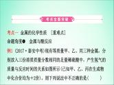 山东专版中考化学总复习第十讲金属第2课时金属的化学性质课件五四制