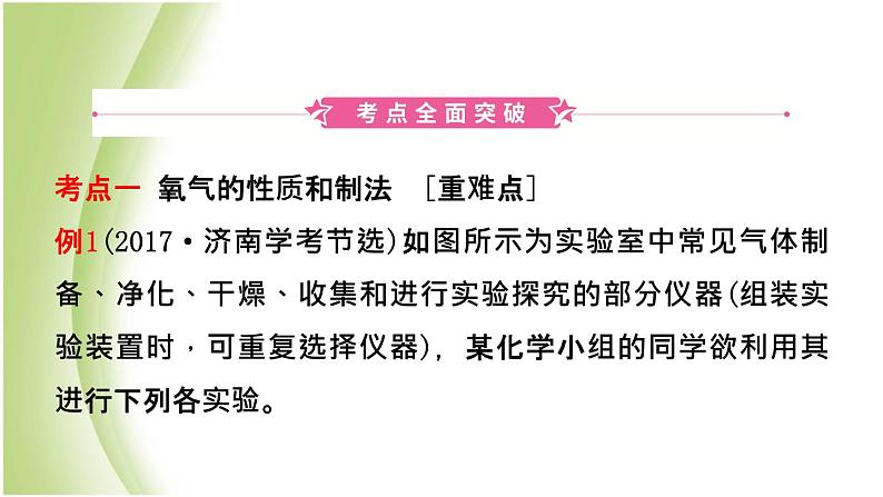 山东省济南市中考化学总复习第八讲氧气二氧化碳一氧化碳氢气课件第2页