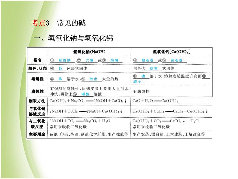 青岛专版中考化学总复习第一部分主题六常见的酸和碱第1课时常见酸碱的性质课件鲁教版第8页