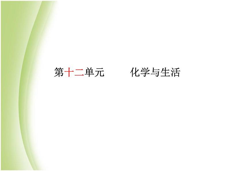 菏泽专版中考化学总复习第一部分第十二单元化学与生活课件新人教版02