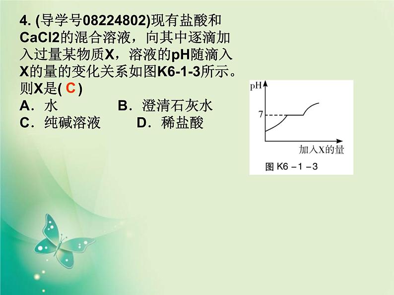 广东专版中考化学复习第六部分专题突破专题一坐标图象题作业课件第5页