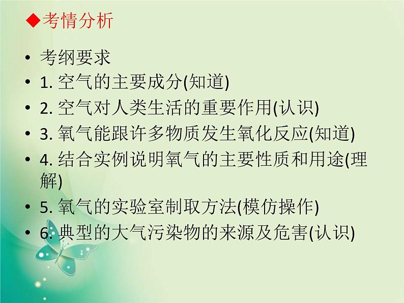 广东专版中考化学复习第一部分身边的化学物质第一节我们周围的空气课件第2页