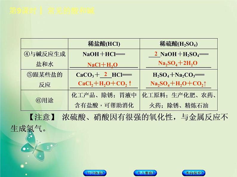 北京专版中考化学基础复习三身边的化学物质第9课时常见的酸和碱课件06