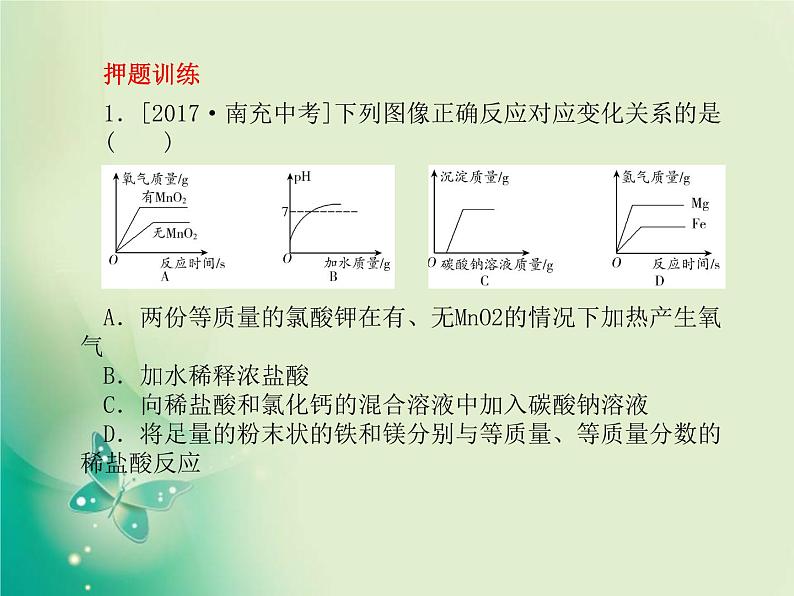 河北专版中考化学总复习第二部分专题复习高分保障专题1坐标曲线及维恩图类试题课件新人教版第6页