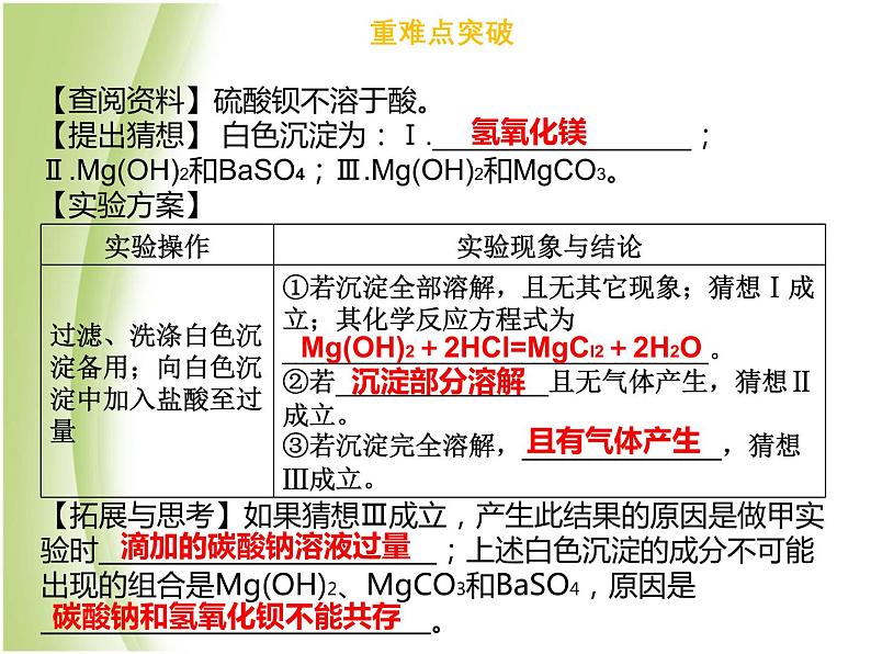 广东专版中考化学总复习第六部分专题复习专题五探究性实验题课件05