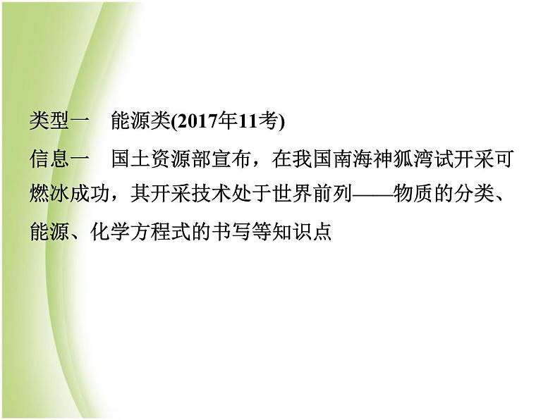 湖南省中考化学复习突破专题一热点信息课件第2页