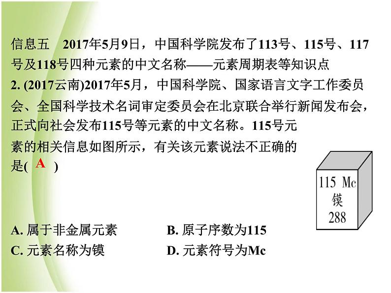 湖南省中考化学复习突破专题一热点信息课件第8页