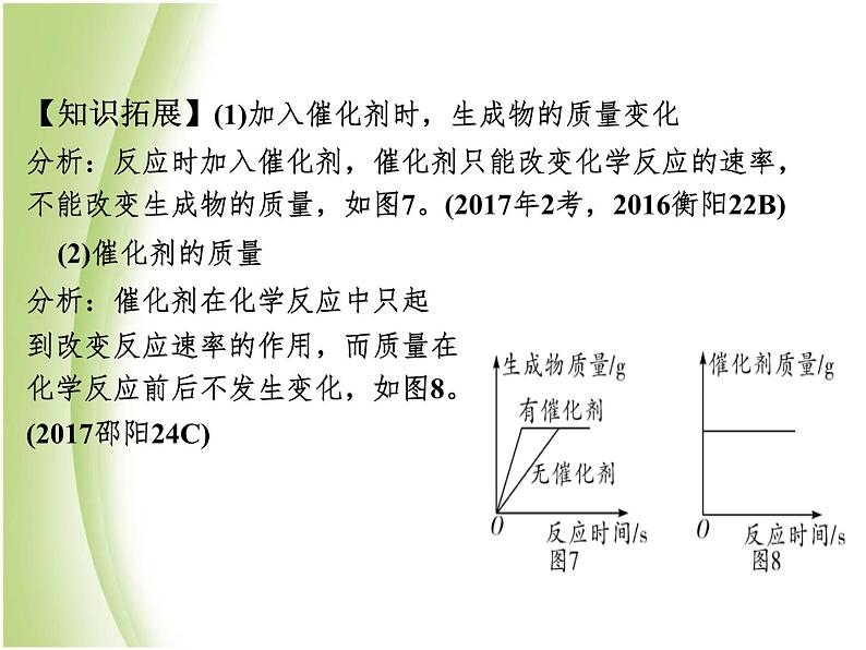 湖南省中考化学复习突破专题二坐标曲线课件08