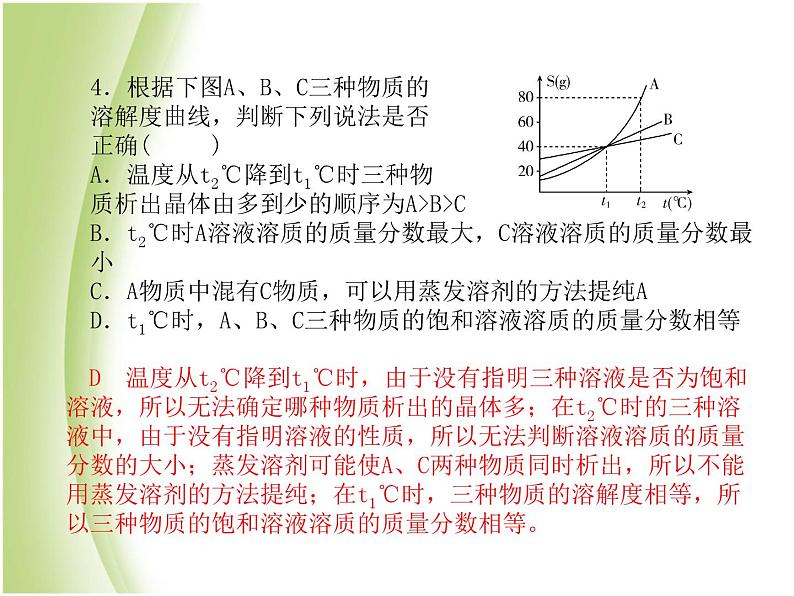 泰安专版中考化学总复习第三部分模拟检测冲刺中考阶段检测卷三课件06