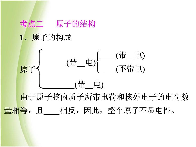 中考化学总复习阶段练习第三单元物质构成的奥秘第4讲分子原子离子及元素课件新人教版第7页