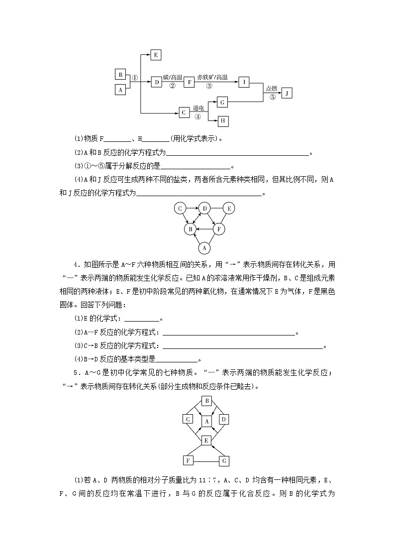 广东省中考化学总复习专题二物质的转化与推断课时练习第2页