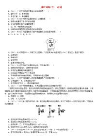 山西专版中考化学复习方案课时训练五金属