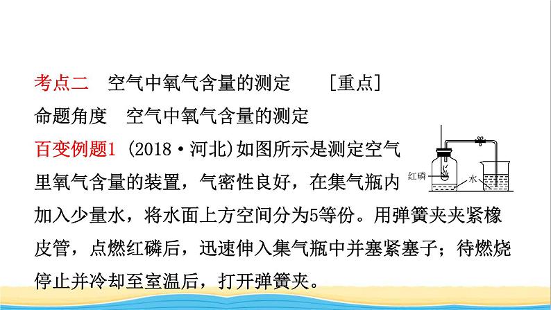 河北省中考化学一轮复习第一讲空气氧气课件06