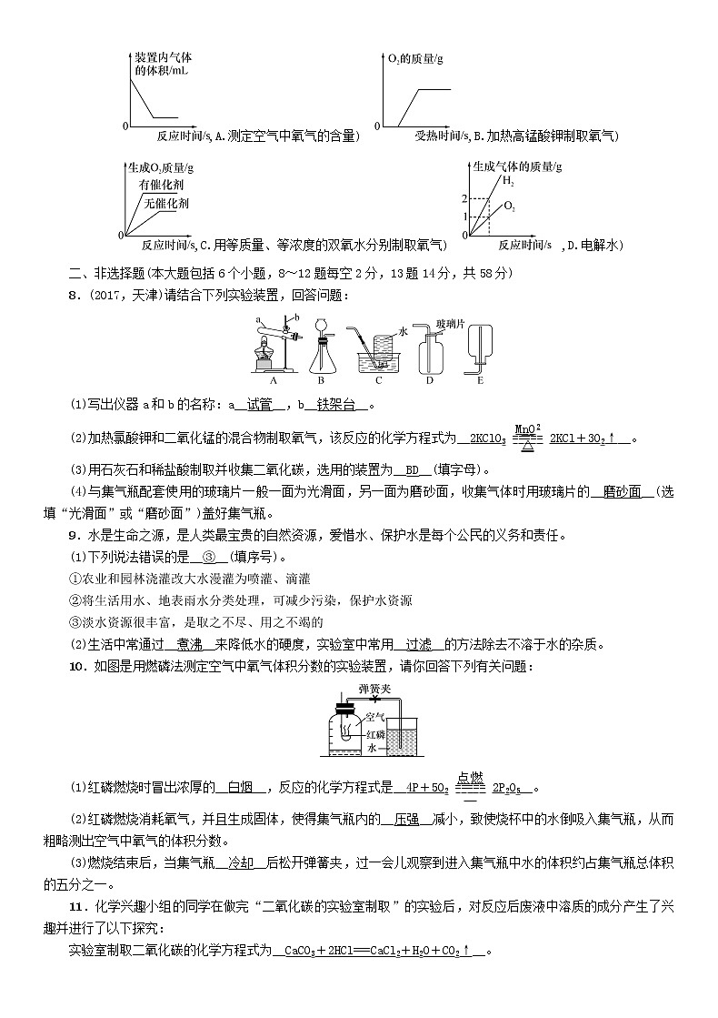 遵义专版中考化学总复习教材知识梳理阶段综合测评第12章练习02