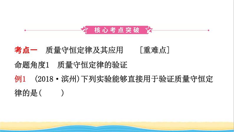 河北省中考化学一轮复习第十二讲质量守恒定律和化学方程式课件第2页