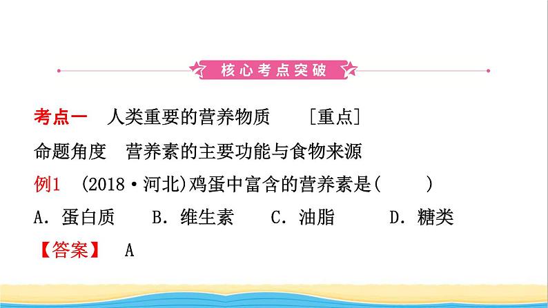 河北省中考化学一轮复习第十四讲化学与生活课件02