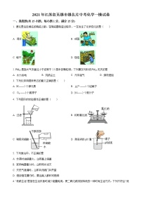 精品解析：2021年江苏省无锡市锡北片中考一模化学试题（解析版+原卷版）