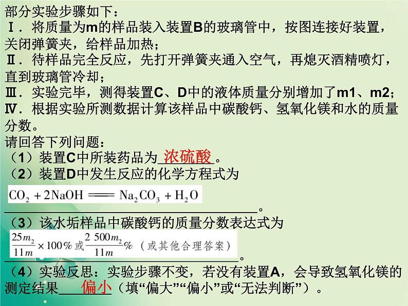 广东专版中考化学复习第六部分专题突破专题四化学实验探究题作业课件05