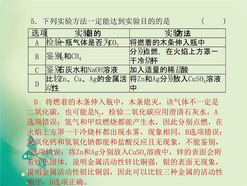 河北专版中考化学总复习第三部分模拟检测冲刺中考综合检测卷二课件新人教版第8页