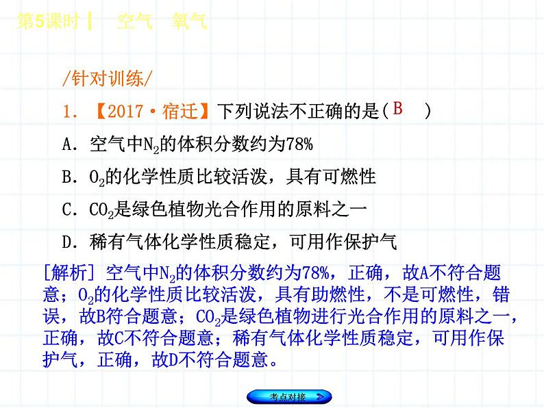 福建省中考化学复习专题三身边的化学物质第5课时空气氧气课件05