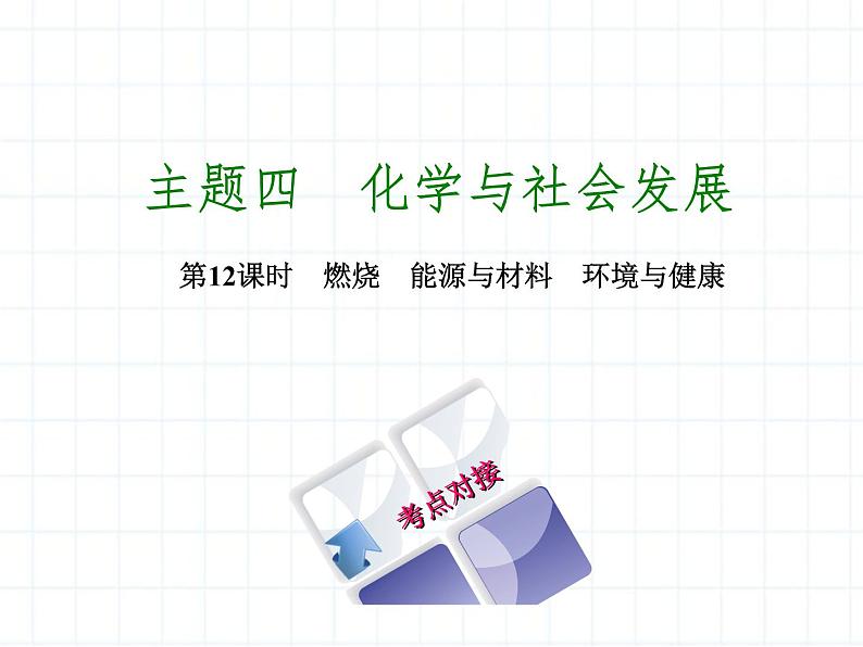 福建省中考化学复习专题四化学与社会发展第12课时燃烧能源与材料环境与降课件01