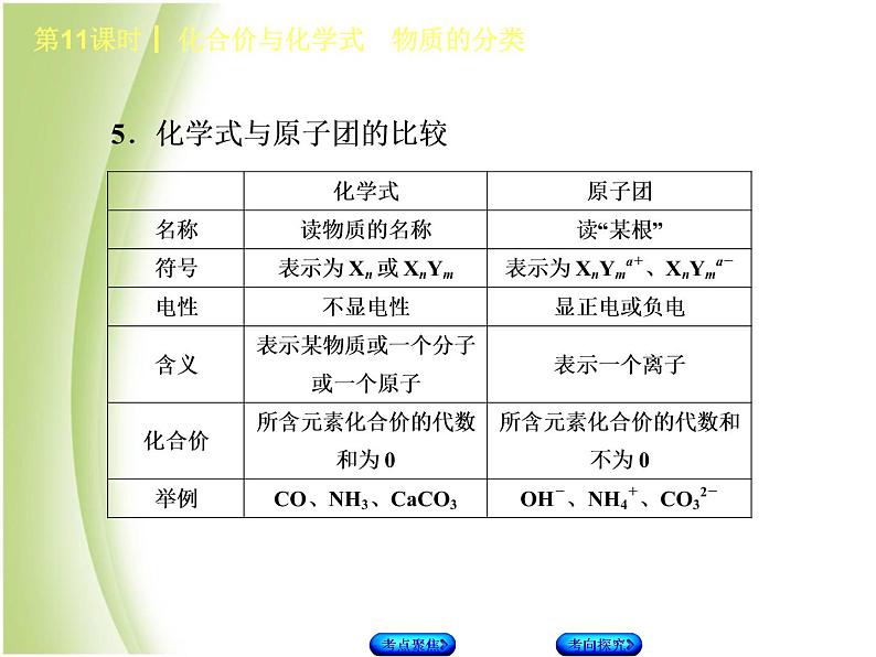 湖南省中考化学复习专题二物质构成的奥秘第11课时化合式与化学价物质的分类课件第8页