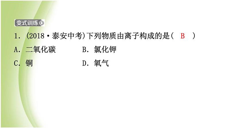 山东诗营市初中化学学业水平考试总复习第三单元物质构成的奥秘课件第4页