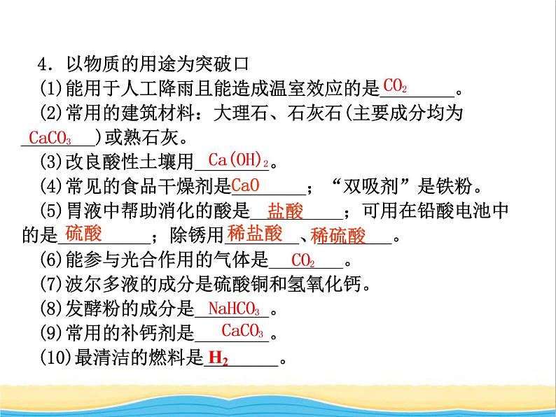 中考化学专题复习题型突破三物质推断题课件新人教版08