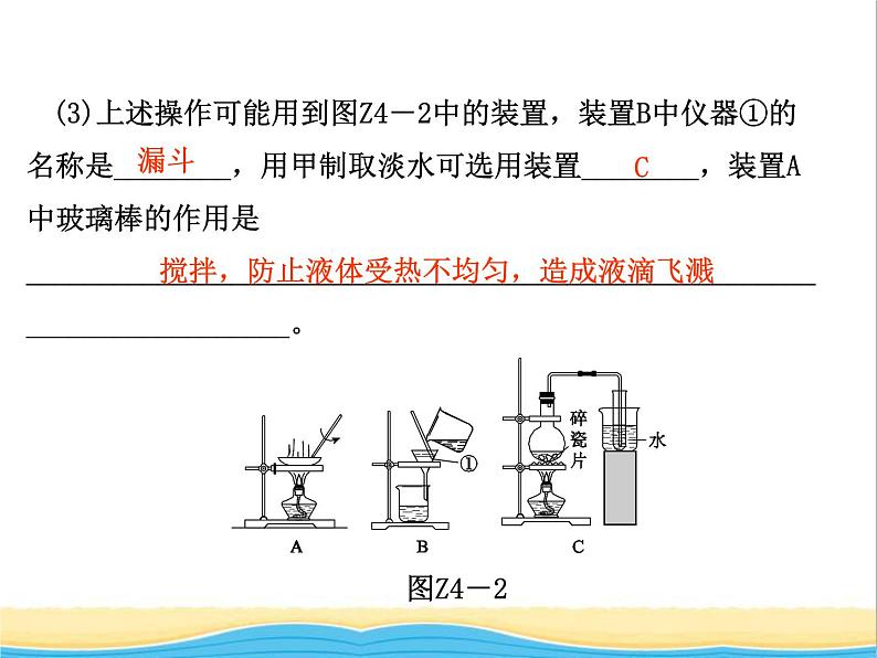 中考化学专题复习题型突破四工艺流程题课件新人教版第5页