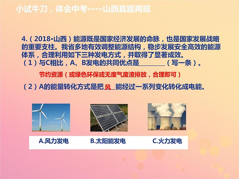 山西省中考化学复习第五部分化学与社会发展课时21化学能源与环境课件06