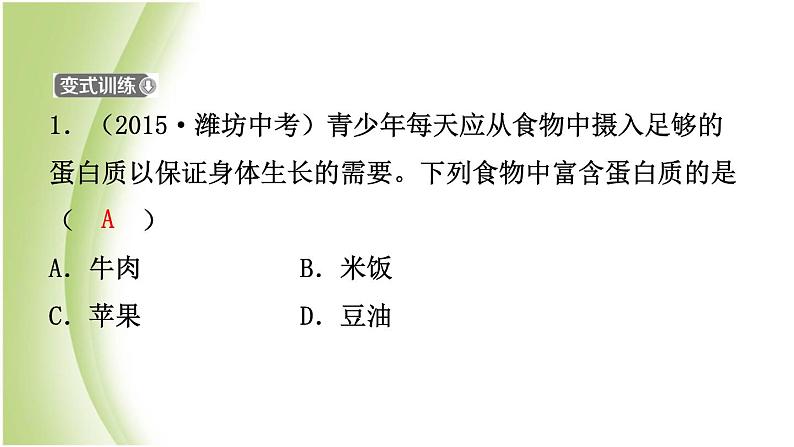 山东诗营市初中化学学业水平考试总复习第十二单元化学与生活课件04