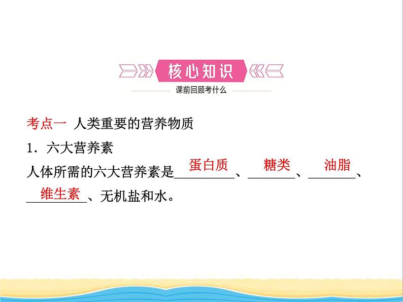 山东省临沂市中考化学复习第十二单元化学与生活课件第2页