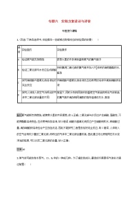 中考化学总复习优化设计专题综合突破专题六实验方案设计与评价专题提升演练