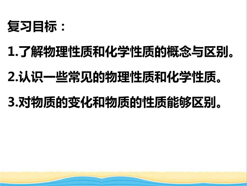 山西省中考化学复习课时1物质的性质与变化课件02