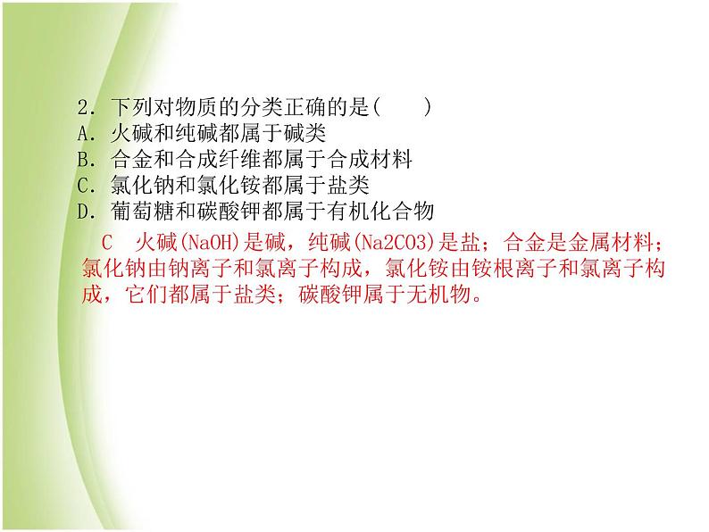 青岛专版中考化学总复习第三部分模拟检测冲刺中考综合检测卷一课件鲁教版05