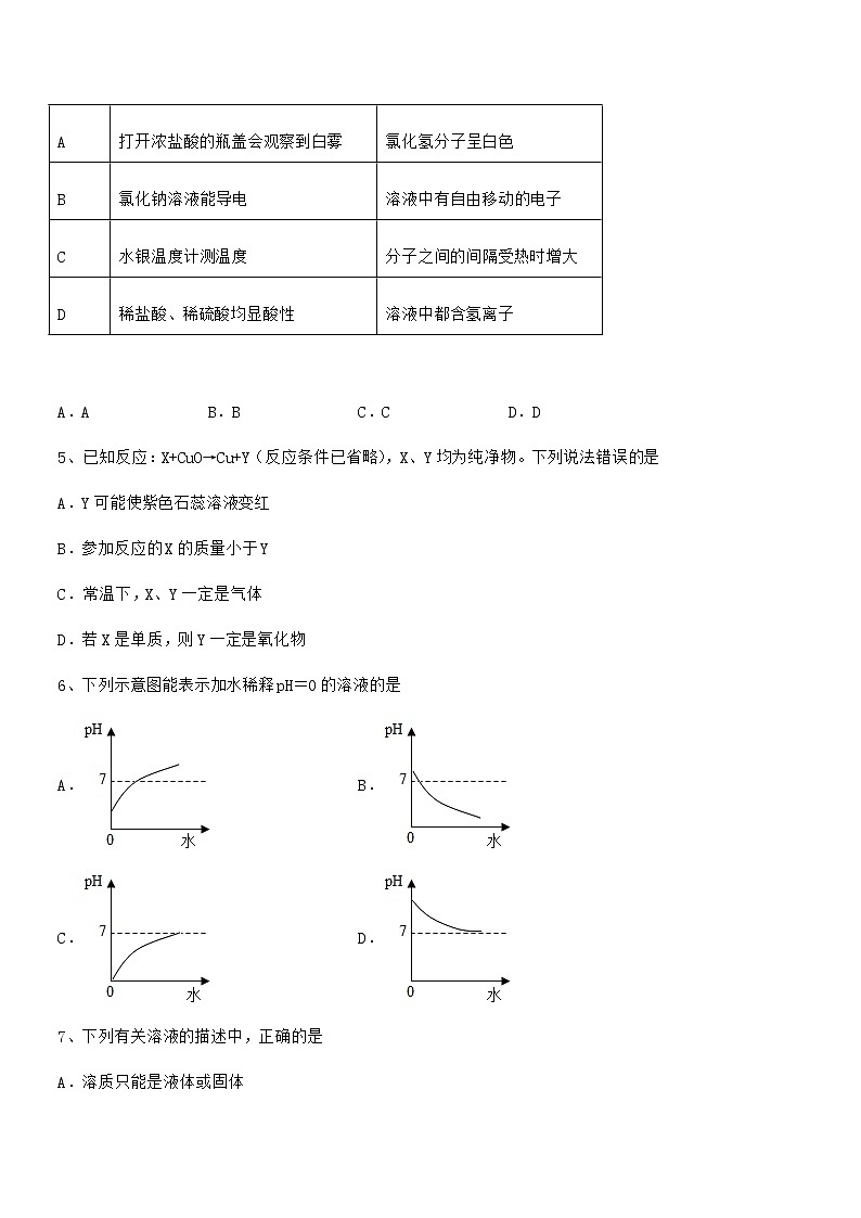 2021年度最新人教版九年级化学下册第十单元 酸和碱期末复习试卷精品第2页
