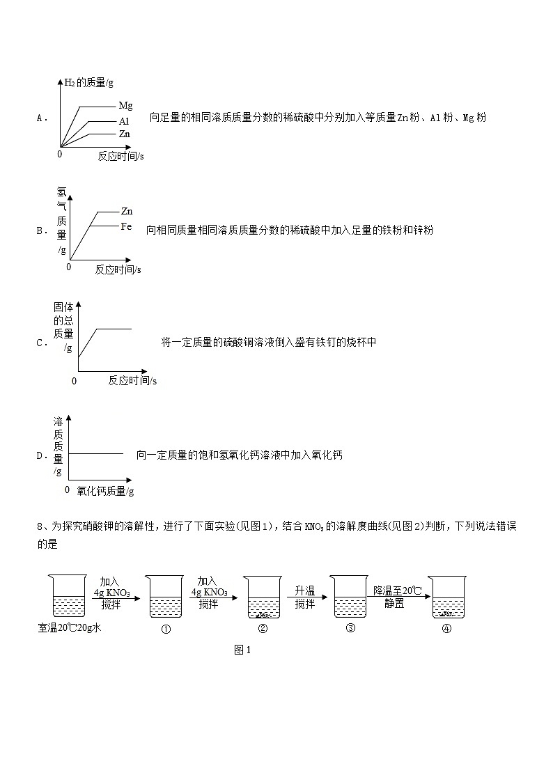 2021年最新人教版九年级化学下册第九单元溶液期末考试卷完整03