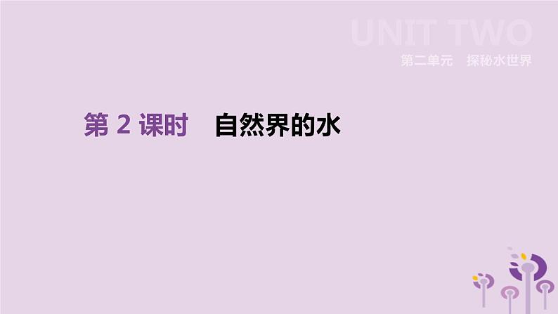 中考化学一轮复习第二单元探秘水世界第02课时自然界的水课件鲁教版第1页