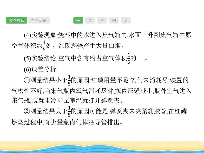 中考化学总复习优化设计专题基础知识过关第二单元我们周围的空气课件第5页