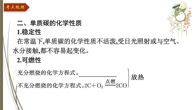 人教版中考化学一轮复习课件第六单元　碳和碳的氧化物07