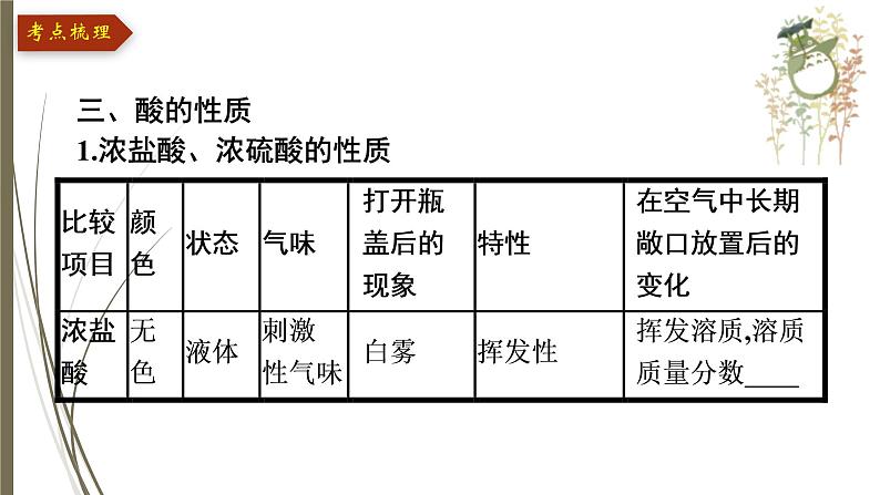 人教版中考化学一轮复习课件第十单元　酸和碱06