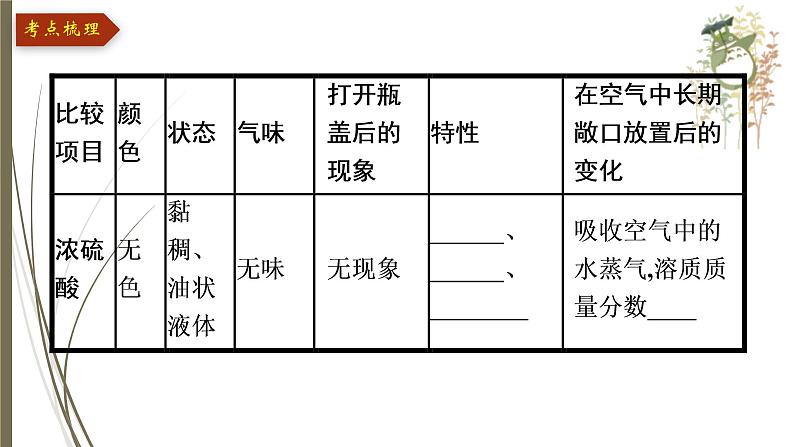 人教版中考化学一轮复习课件第十单元　酸和碱07