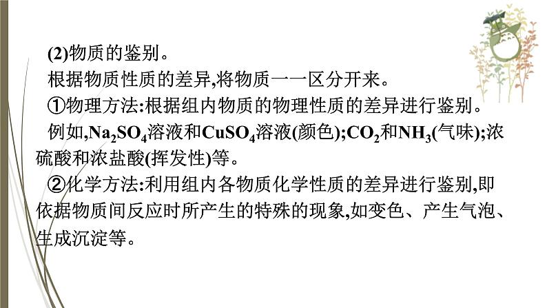 人教版中考化学一轮复习课件物质的检验、提纯和推断05