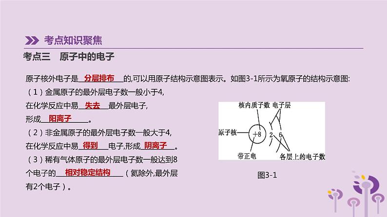 中考化学一轮复习第二单元探秘水世界第03课时原子的结构与元素课件鲁教版第6页