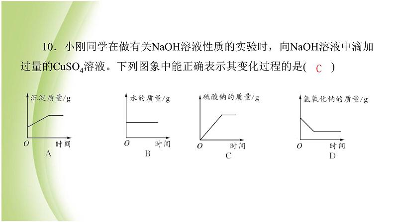 九年级化学下册第七单元常见的酸和碱专项训练1酸和碱的性质课件鲁教版06