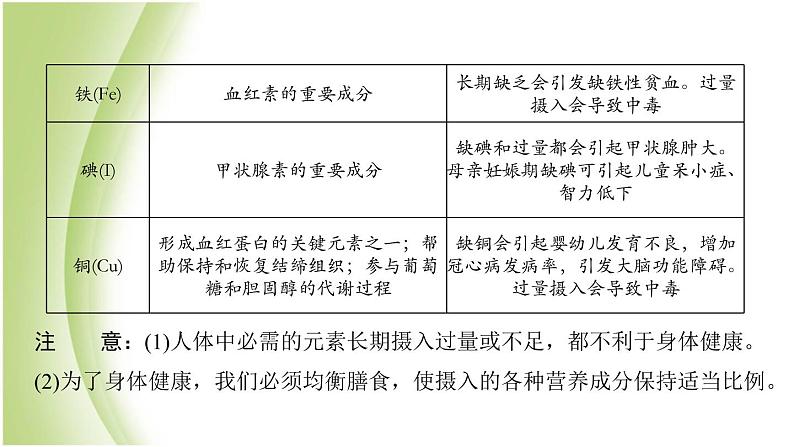 九年级化学下册第十单元化学与健康第二节化学元素与人体健康课件鲁教版第4页