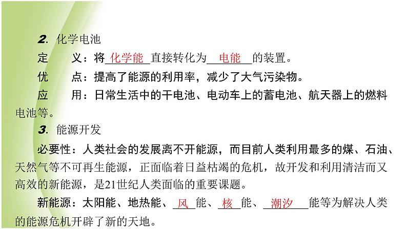 九年级化学下册第十一单元化学与社会发展第一节化学与能源开发课件鲁教版03